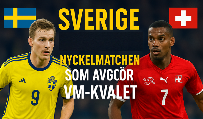 Speltips: Schweiz – Sverige (VM-kval) — 15 november 2025